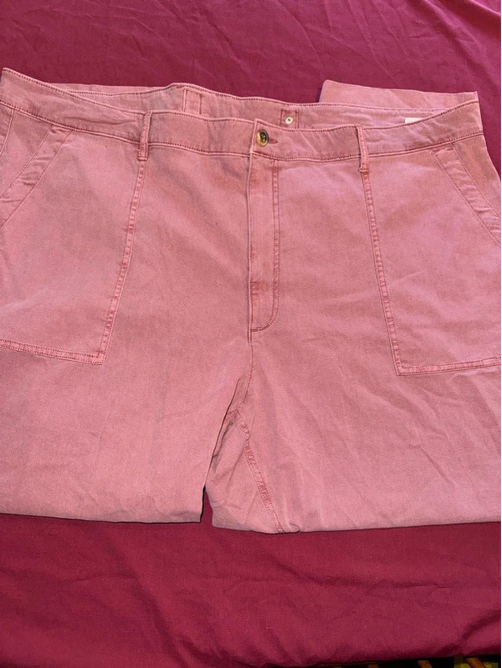 Old Navy size 26 dusty rose work jeans